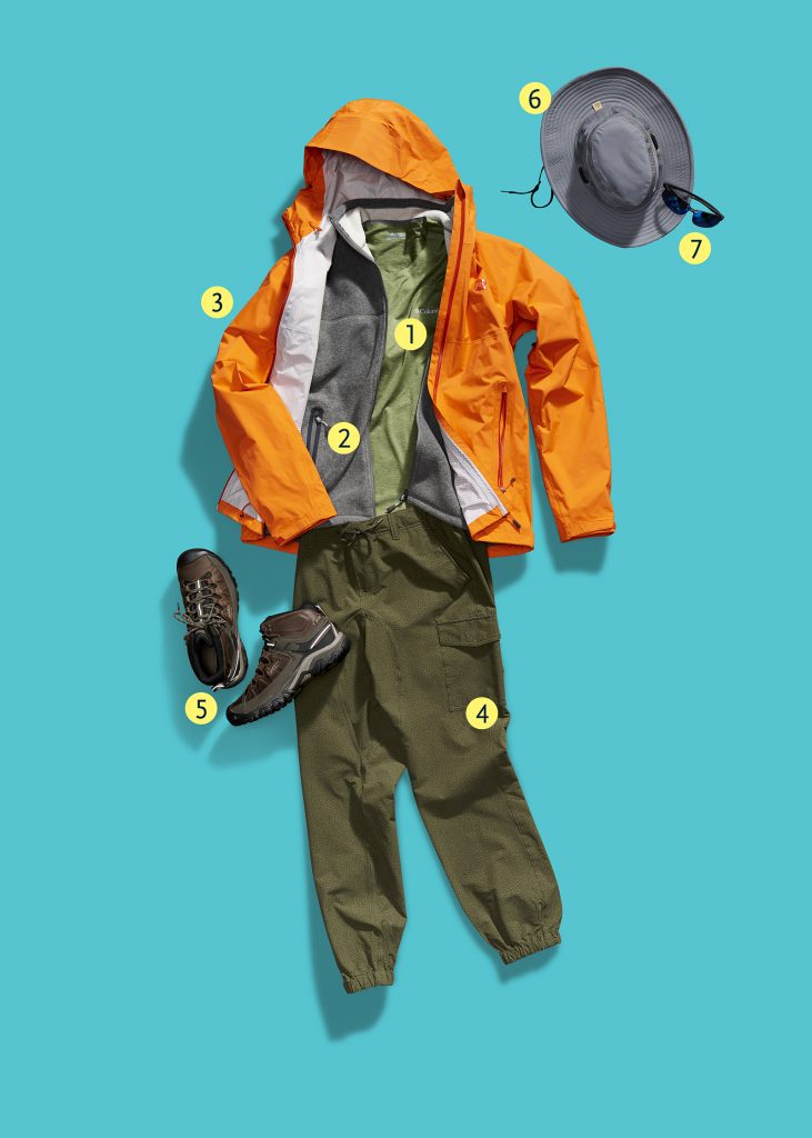 Outfit composed of various gear from MEC and Atmosphere