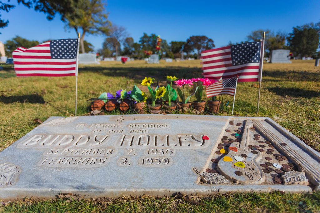 The grave of Buddy Holly