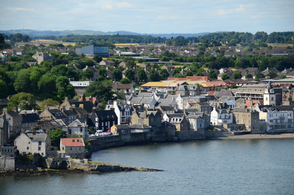 The picture-perfect seaside town of Queensferry.