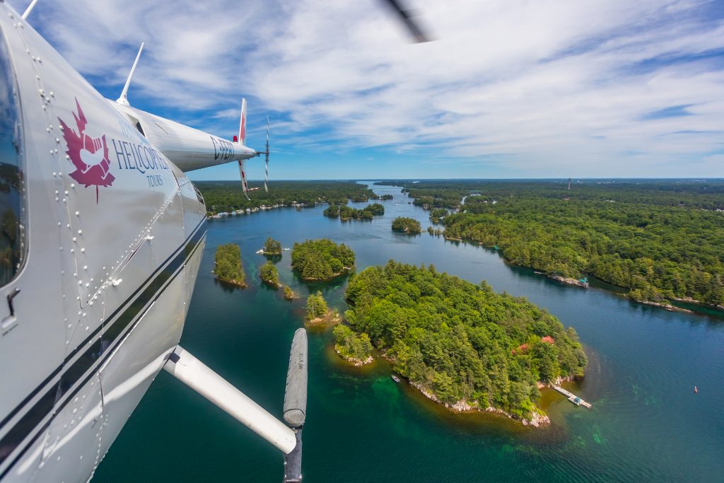 Islands seen from a helicopter