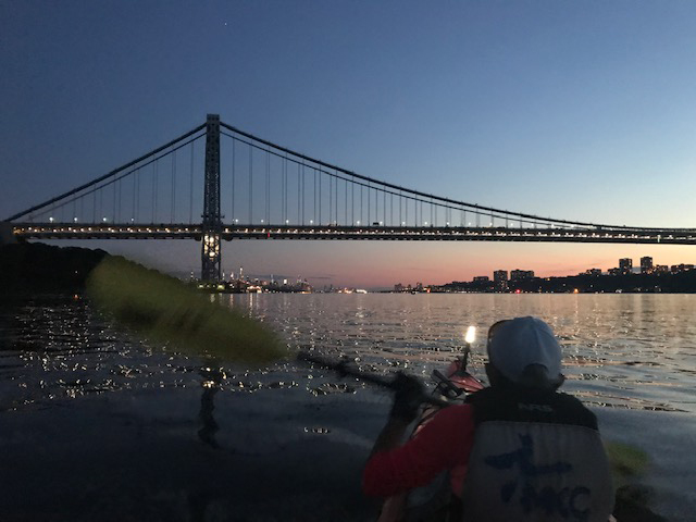 George Washington Bridge Manhattan kayak